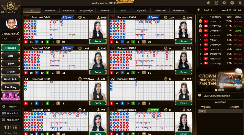 Dream Gaming Hall Gaming Products
