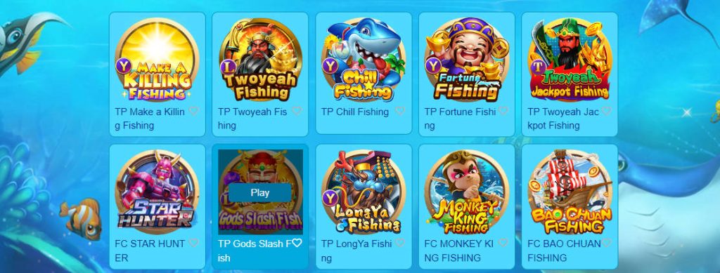 Outstanding game providers at Taya365 Fishing
